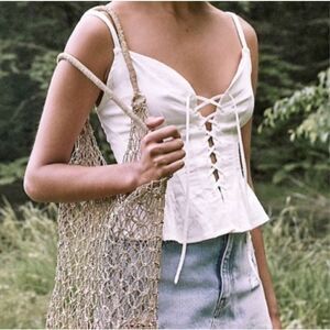 Free‎ People x We The Free High Point Corset Tank in Ivory